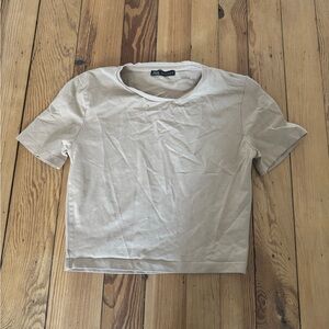 Zara Light Tan Casual Top